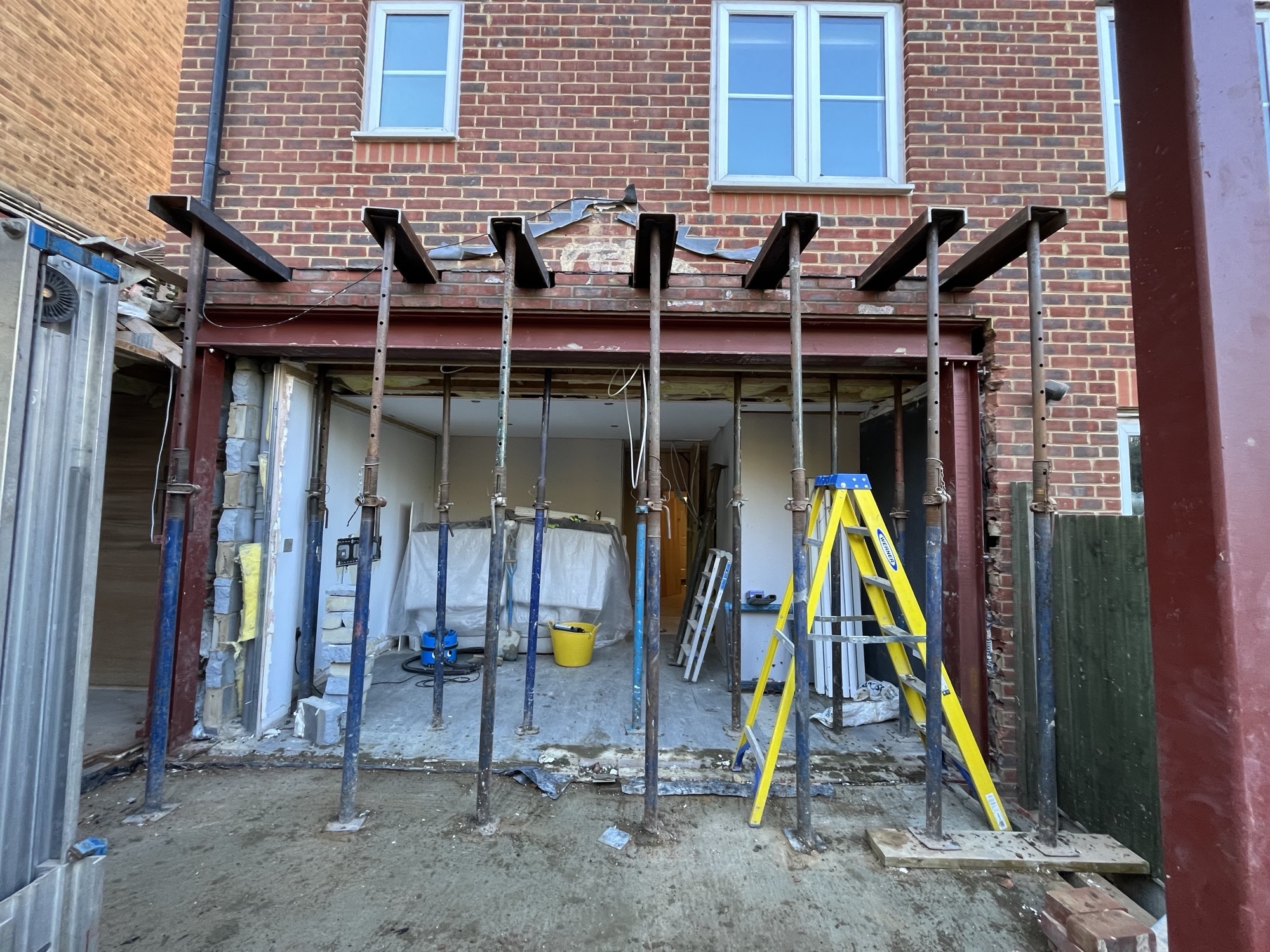 Steel beam installation Kent