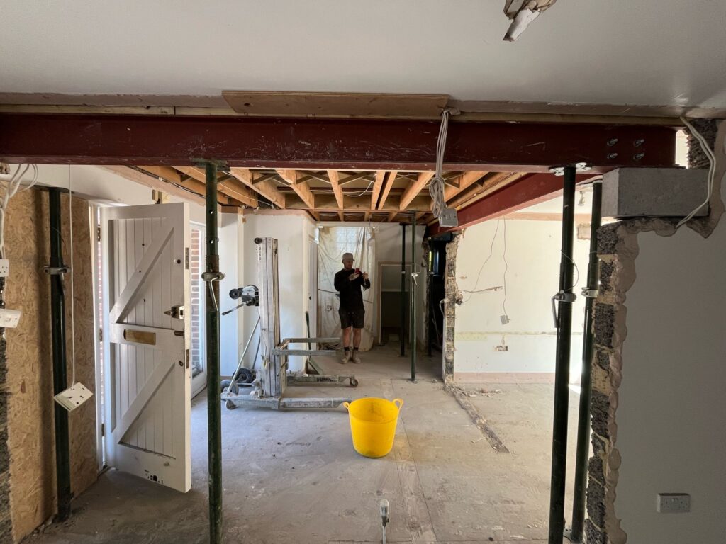 Removing load bearing walls