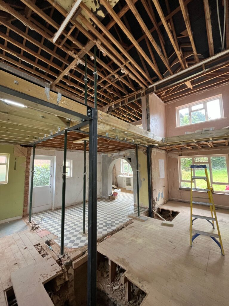 Steel beams in Kent